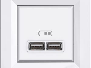 EPH2700221 - Asfora Beyaz İkili Usb Prizi