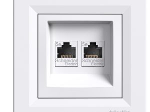 EPH4470521 - Asfora Beyaz 2*Rj45 Konnektörsüz