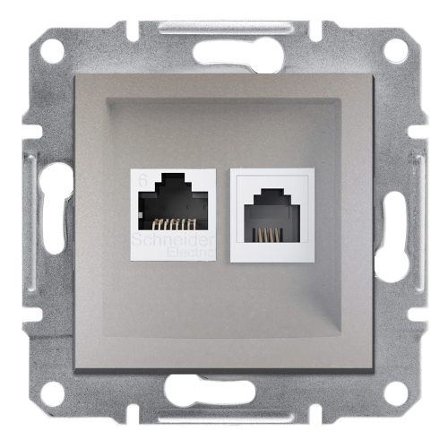 EPH5200169 - Asfora Bronz 1Xrj45+1Xrj11 Priz