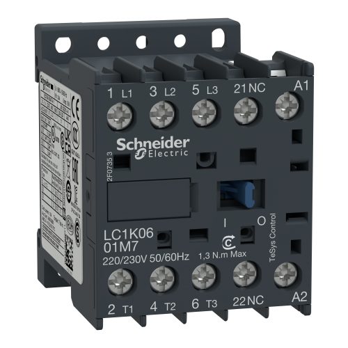LC1K0601M7 - Tesys K 3X6A 1Nc Mini Kontaktör